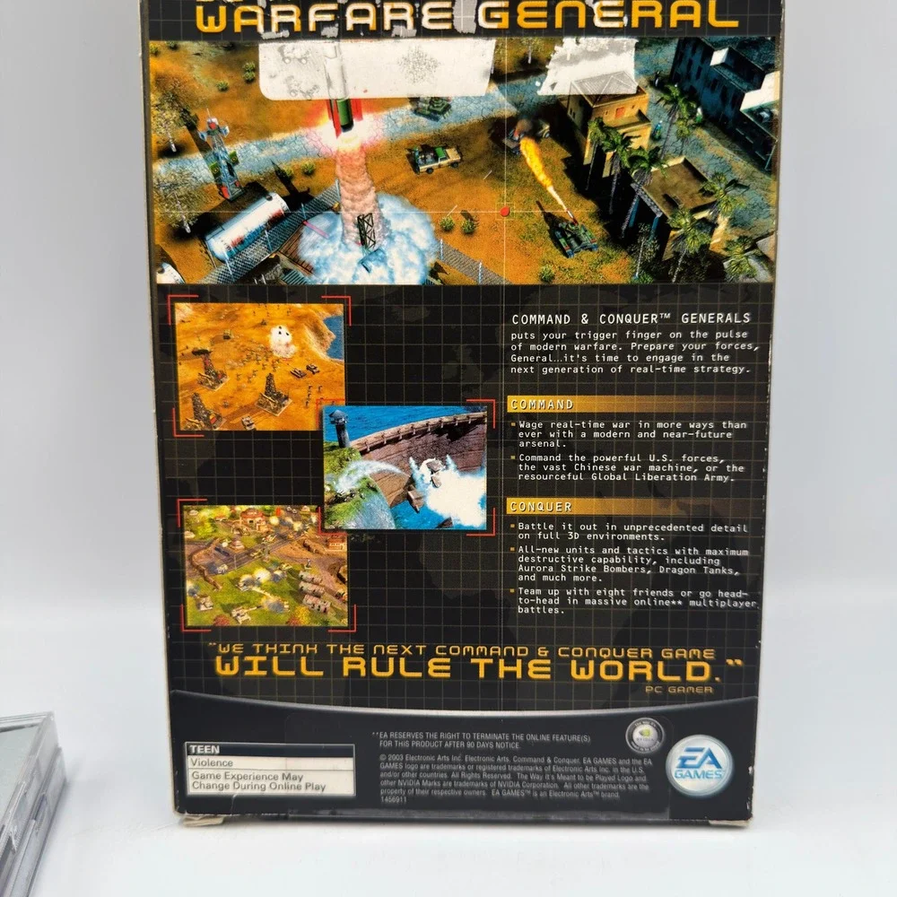 Command & Conquer Generals + Zero Hour Expansion Pack PC CD-ROM EA Games Bundle